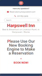 Mobile Screenshot of harpswellinn.com